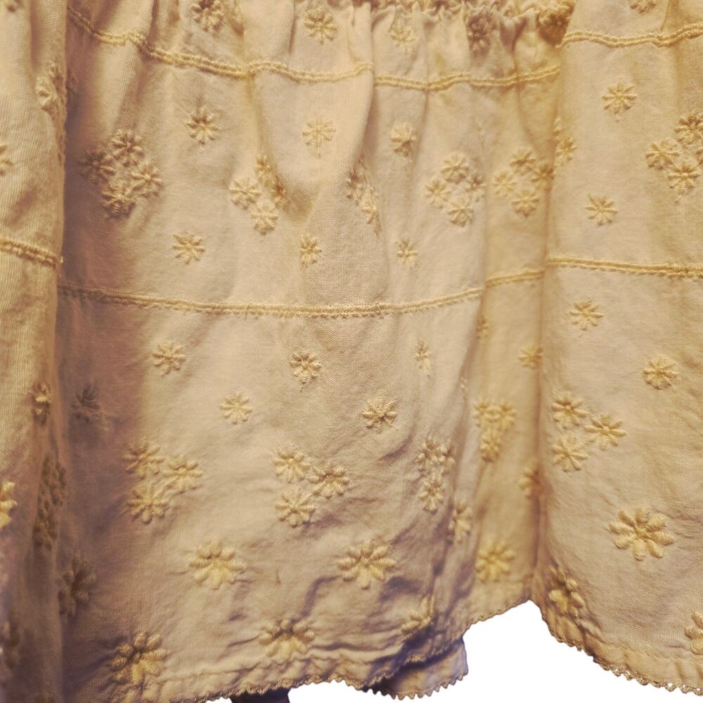 Old Navy Cottagcore floral embroidered coquette blouse size medium - Picture 3 of 4